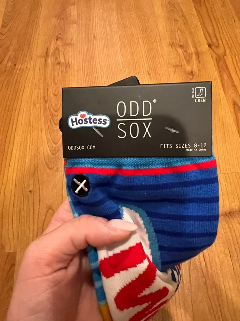 Twinkies Novelty Men's Crew Socks - Blue